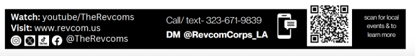 Contact info RevcomCorps_Los Angeles for USC flyer